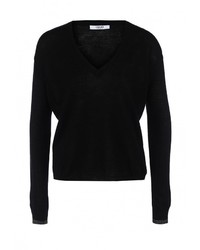 Женский черный свитер с v-образным вырезом от Liu Jo Jeans