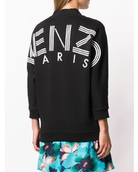 Женский черный свитер с v-образным вырезом от Kenzo