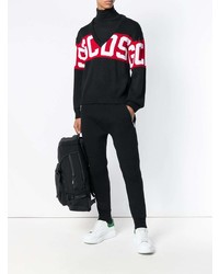 Мужской черный свитер с v-образным вырезом от Gcds