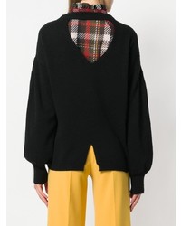 Женский черный свитер с v-образным вырезом от Blugirl