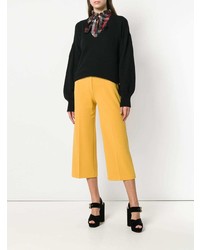 Женский черный свитер с v-образным вырезом от Blugirl