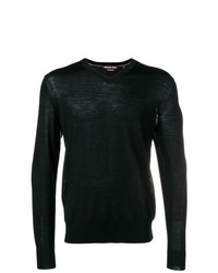 Мужской черный свитер с v-образным вырезом от MICHAEL Michael Kors