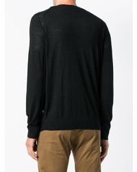 Мужской черный свитер с v-образным вырезом от MICHAEL Michael Kors