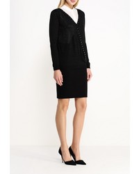 Женский черный свитер с v-образным вырезом от Morgan