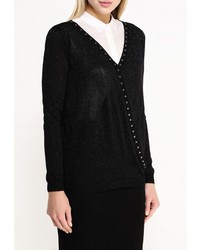 Женский черный свитер с v-образным вырезом от Morgan