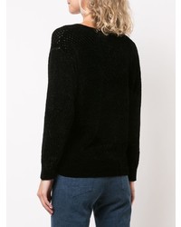 Женский черный свитер с v-образным вырезом от Rachel Comey