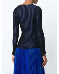 Женский черный свитер с v-образным вырезом от Kenzo