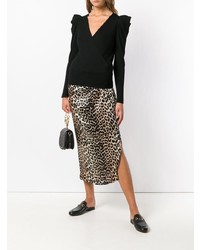 Женский черный свитер с v-образным вырезом от A.L.C.