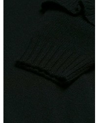 Женский черный свитер с v-образным вырезом от RED Valentino