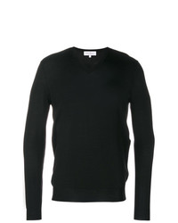 Мужской черный свитер с v-образным вырезом от Salvatore Ferragamo