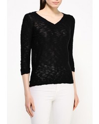 Женский черный свитер с v-образным вырезом от Top Secret