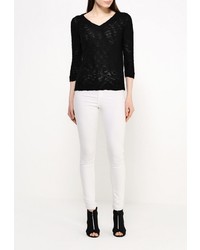 Женский черный свитер с v-образным вырезом от Top Secret