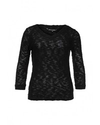 Женский черный свитер с v-образным вырезом от Top Secret