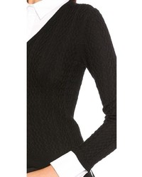 Женский черный свитер с v-образным вырезом от Alice + Olivia