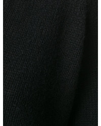 Женский черный свитер с v-образным вырезом от Forte Forte