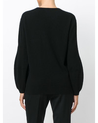 Женский черный свитер с v-образным вырезом от Tom Ford