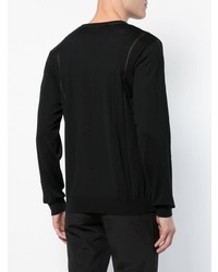 Мужской черный свитер с v-образным вырезом от Mackintosh 0002