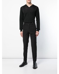 Мужской черный свитер с v-образным вырезом от Mackintosh 0002