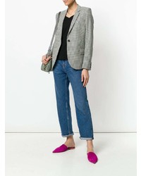 Женский черный свитер с v-образным вырезом от Blanca