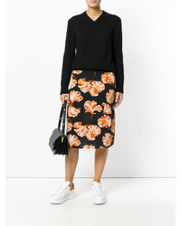 Женский черный свитер с v-образным вырезом от Joseph