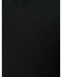 Мужской черный свитер с v-образным вырезом от Joseph