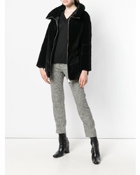 Женский черный свитер с v-образным вырезом от Roberto Collina