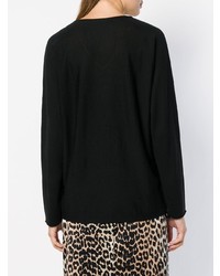 Женский черный свитер с v-образным вырезом от Hemisphere