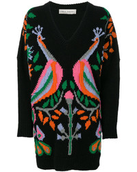 Женский черный свитер с v-образным вырезом от Veronique Branquinho
