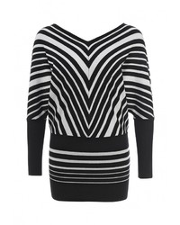 Женский черный свитер с v-образным вырезом от Vis-a-Vis