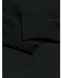 Мужской черный свитер с v-образным вырезом от Versace Jeans