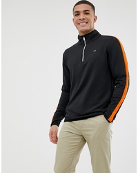 Мужской черный свитер с воротником на молнии от Calvin Klein Golf