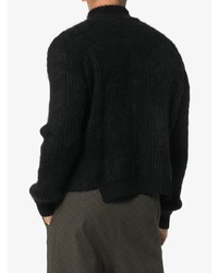 Мужской черный свитер с воротником на молнии от Helen Lawrence