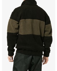 Мужской черный свитер с воротником на молнии от Liam Hodges