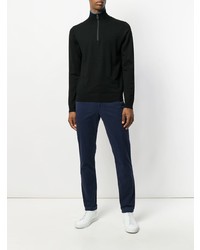 Мужской черный свитер с воротником на молнии от Ps By Paul Smith