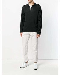 Мужской черный свитер с воротником на молнии от Études