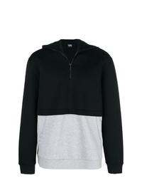 Мужской черный свитер с воротником на молнии от Karl Lagerfeld