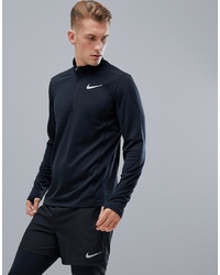 Мужской черный свитер с воротником на молнии от Nike Running