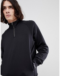 Мужской черный свитер с воротником на молнии от Nike SB