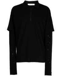 Мужской черный свитер с воротником поло от 1017 Alyx 9Sm