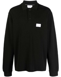Мужской черный свитер с воротником поло от Calvin Klein Jeans