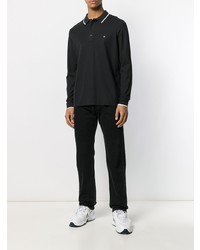 Мужской черный свитер с воротником поло от Calvin Klein