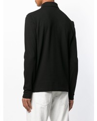 Мужской черный свитер с воротником поло от Versace Jeans