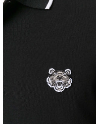 Мужской черный свитер с воротником поло от Kenzo