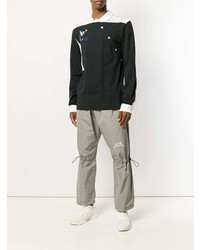 Мужской черный свитер с воротником поло от A-Cold-Wall*