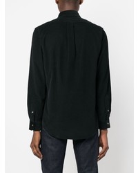 Мужской черный свитер с воротником поло от Polo Ralph Lauren