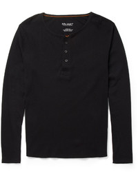 Черный свитер с горловиной на пуговицах от Nudie Jeans