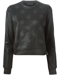 Женский черный свитер с круглым вырезом в горошек от Diesel Black Gold