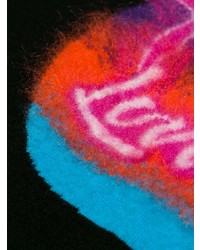 Мужской черный свитер с круглым вырезом с вышивкой от Valentino