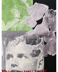 Мужской черный свитер с круглым вырезом с принтом от Loewe