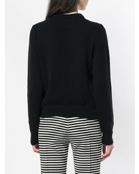 Женский черный свитер с круглым вырезом с принтом от Circled Be Different